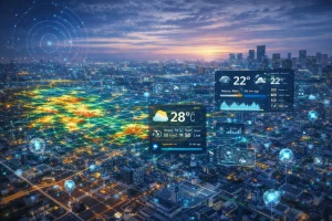 Real-time weather forecasting enabling instant operational decisions with live data and low-latency updates