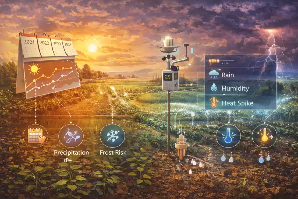 Using Historical and Real-Time Weather Data to Optimize Planting and Irrigation